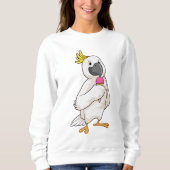 Papagei mit Waffeleis Sweatshirt (Vorderseite)