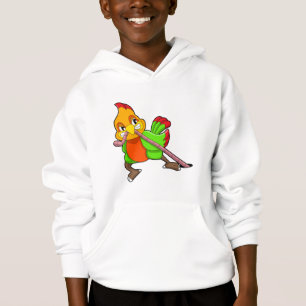 Papagei mit Wurm Hoodie