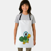 Papagei mit Zierglas Schürze (Insitu)