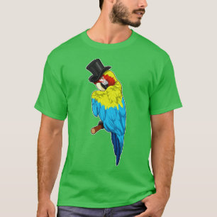 Papagei mit Zylinder T-Shirt