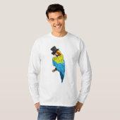 Papagei mit Zylinder T-Shirt (Vorne ganz)