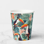 Papagei Napkins Pappbecher (Rückseite)