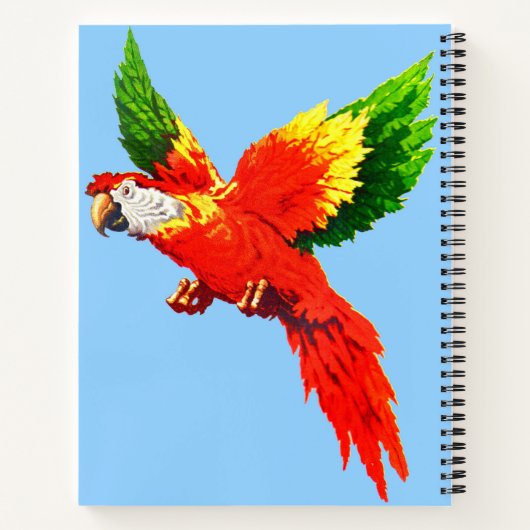 Papagei Notizblock (Rückseite)
