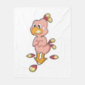 Papagei ohne Feathers.PNG Fleecedecke (Vorderseite)