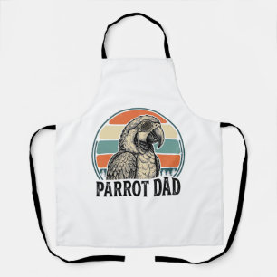 Papagei Papa Vintage Sonnenuntergang Gravur Shirt  Schürze