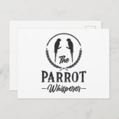 Papagei-Papagei Postkarte (Vorne/Hinten)