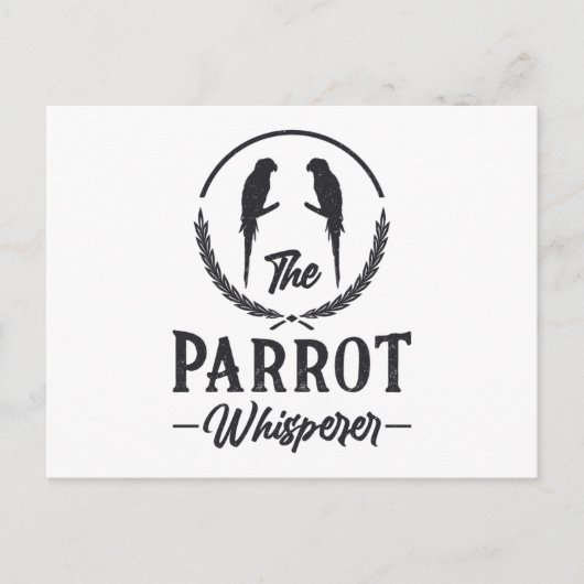 Papagei-Papagei Postkarte (Vorderseite)