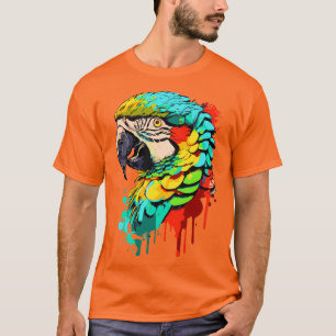 Papagei - Papageienkopf - farbenfroher Papagei T-Shirt