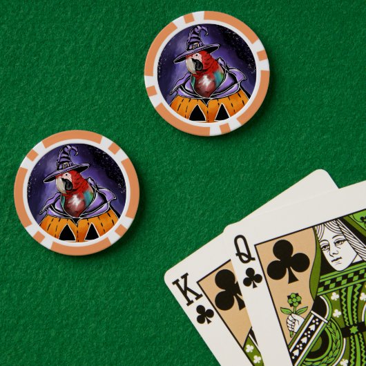 Papagei Pokerchips (Pokertisch (doppelt))