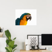 Papagei-Post-it-Hinweise Poster (Heimbüro)