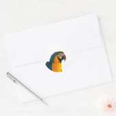 Papagei-Post-it-Hinweise Runder Aufkleber (Umschlag)