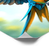 Papagei Poster (Ecke)