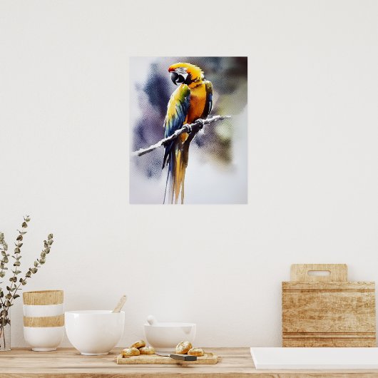 Papagei Poster (Küche)