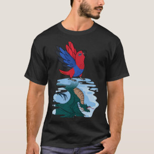 Papagei-Reflektion I Eclectus weiblich 2 T-Shirt