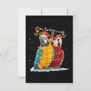 Papagei Rentier Xmas Licht Weihnachtsdekoration Karte
