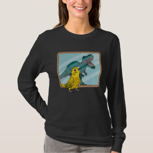 Papagei & Rex Reflexion I Gelber Lutino Wellensitt T-Shirt