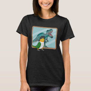 Papagei & Rex Spiegelung I Schwarzkopf-Zwergpapage T-Shirt