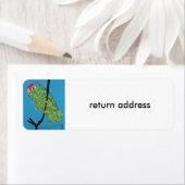 Papagei-Rücksendeadressen-Aufkleber (Insitu)