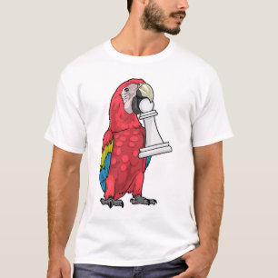 Papagei Schachfigur Bauer Schach T-Shirt