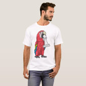 Papagei Schachfigur Bauer Schach T-Shirt (Vorne ganz)