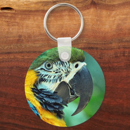 Papagei Schlüsselanhänger (Vorderseite)