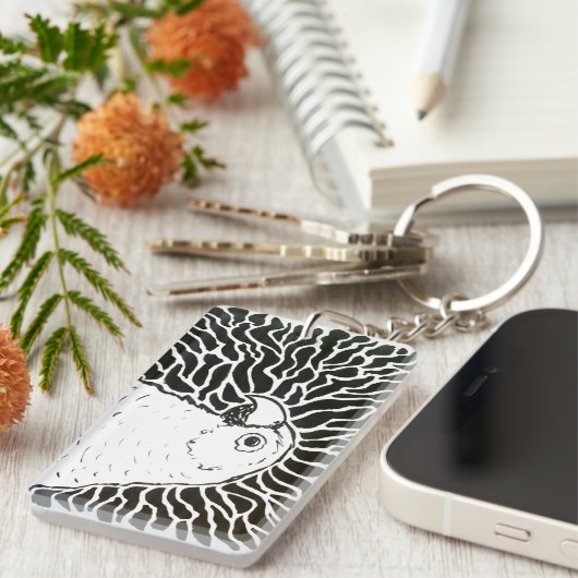 Papagei Schlüsselanhänger (Vorderseite rechts)