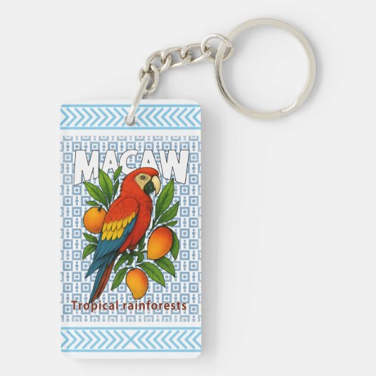 Papagei Schlüsselanhänger (Rückseite)