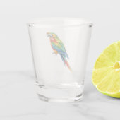 Papagei Schnapsglas (Rückseite)