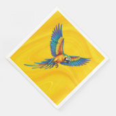 Papagei Serviette (Ecke)