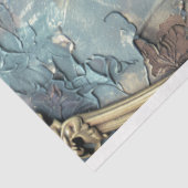 Papagei, Shabby Chic, Ziervogel und Blumenstrauß Seidenpapier (Ausschnitt)