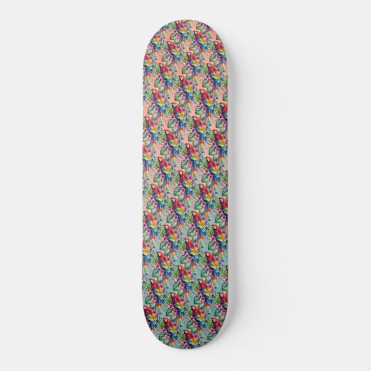 Papagei Skateboard (Vorderseite)