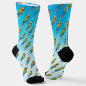 Papagei Socken (Gewinkelt)