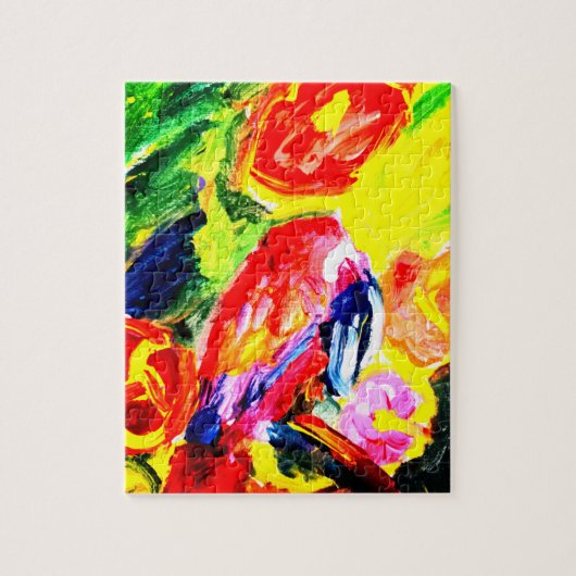 Papagei Sommerfreude Puzzle (Vertikal)