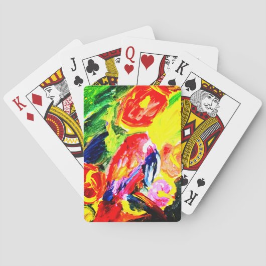 Papagei Sommerfreude Spielkarten (Rückseite)