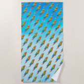 Papagei Strandtuch (Vorderseite)