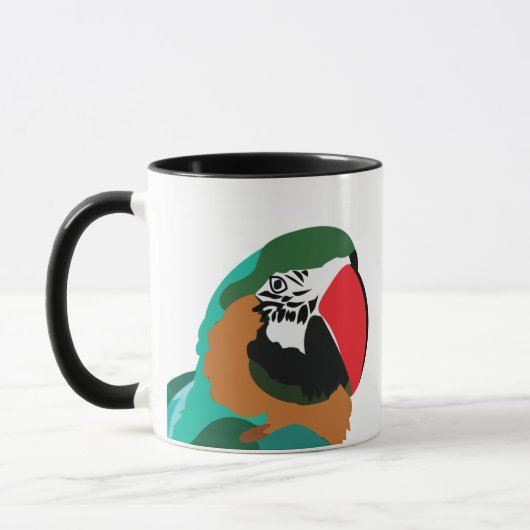 Papagei Tasse (Links)