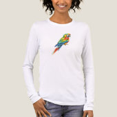 Papagei Tri-Blend Shirt (Vorderseite)