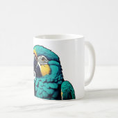 Papagei Tropischer Vogel Design Tasse (VorderseiteRechts)