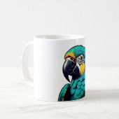 Papagei Tropischer Vogel Design Tasse (Vorderseite Links)