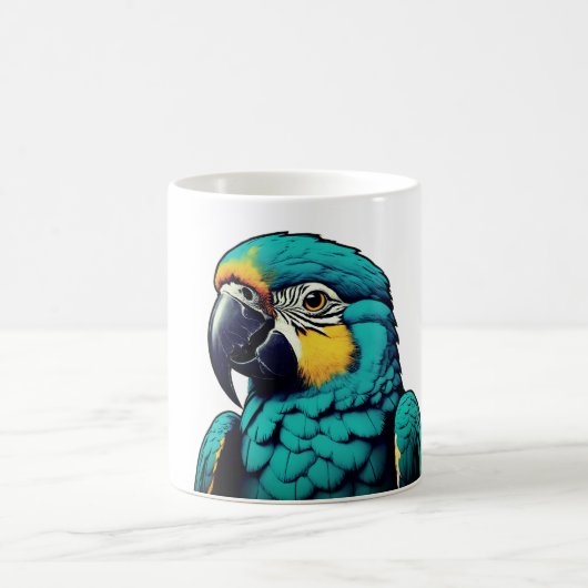 Papagei Tropischer Vogel Design Tasse (Mittel)