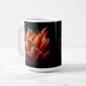 Papagei Tulip Blumenrot und Gelb Kaffeetasse (Vorderseite Links)