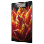 Papagei Tulip Blumenrot und Gelb Klemmbrett (Links)