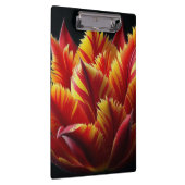 Papagei Tulip Blumenrot und Gelb Klemmbrett (Rechts)