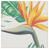 Papagei und Blume Stoff (Nahaufnahme)