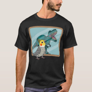 Papagei und Rex Reflection I Cockatiel T-Shirt