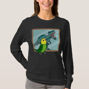 Papagei und Rex Reflektion I Doppelgelber Ama T-Shirt