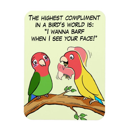 Papagei und Vogelart in Liebe Magnet (Vertikal)