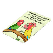 Papagei und Vogelart in Liebe Magnet (Linke Seite)