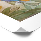 Papagei und Zitronen Poster (Ecke)