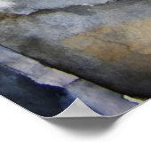 Papagei_Vogel_Anstrich Poster (Ecke)